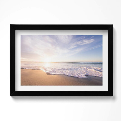 Obraz s rámem dekorativní Klidný výhled na pláže a moře
