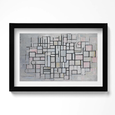 Obraz s rámem dekorativní Moderní umění - geometrická skica