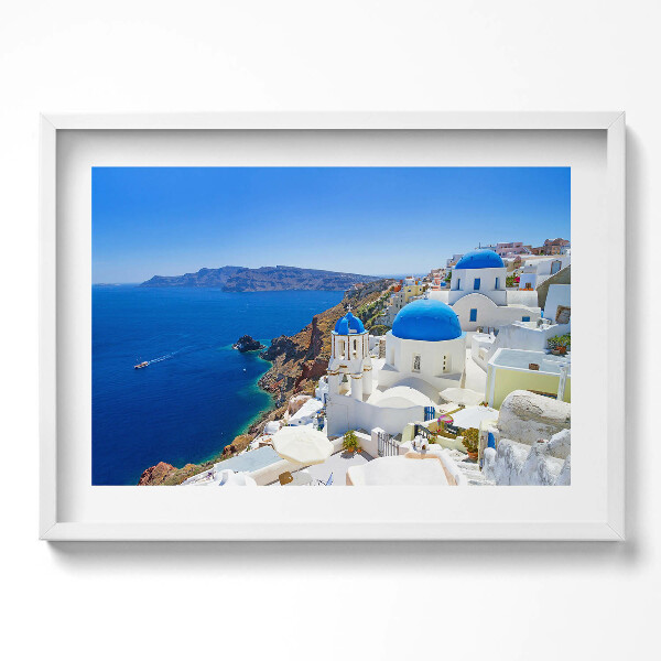 Obraz v rámu moderní Pohled na řeckou architekturu