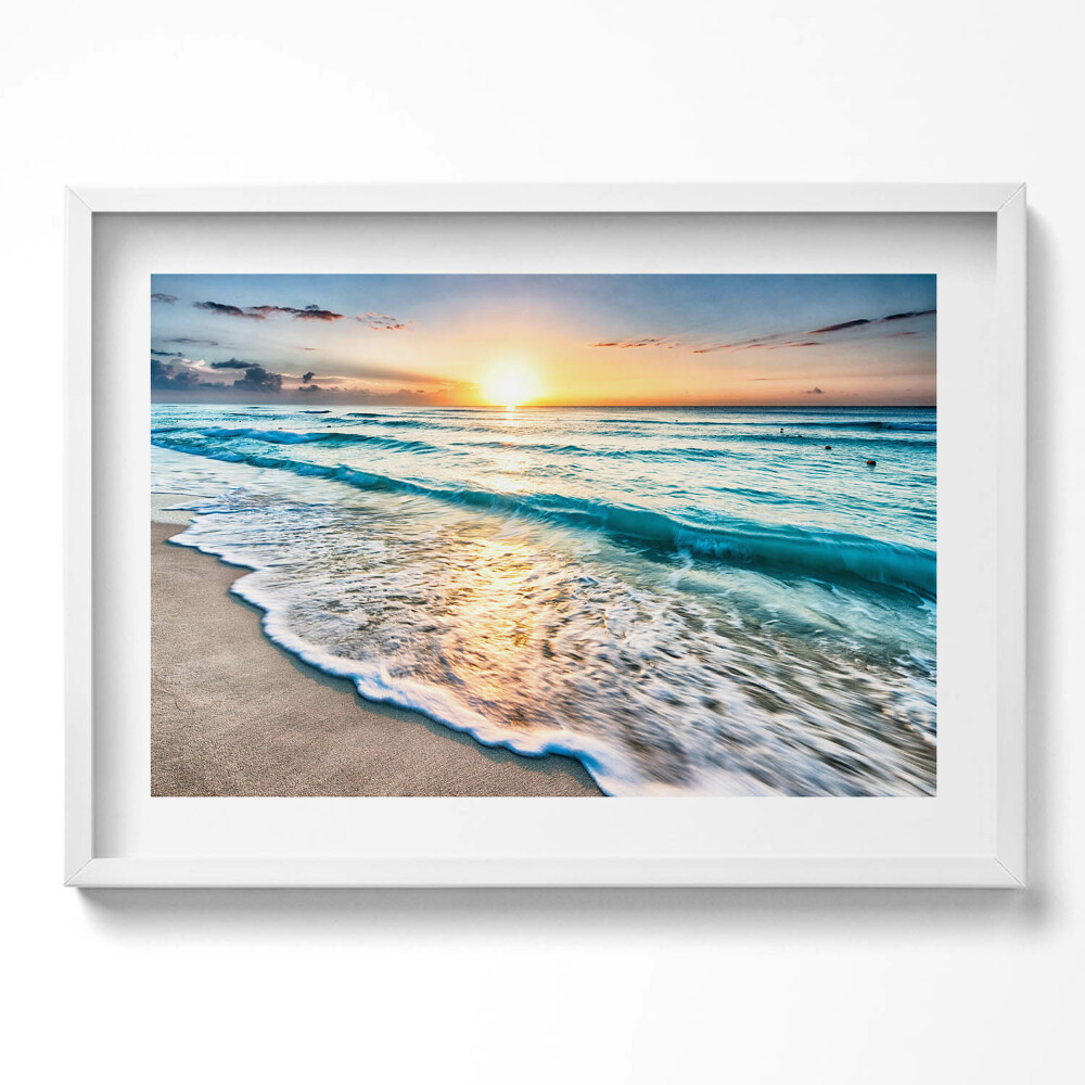 Obraz v rámu moderní Pláž mořský písek