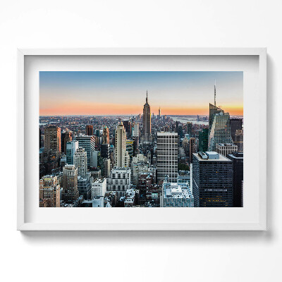 Obraz v rámu moderní Pohled na architekturu New Yorku
