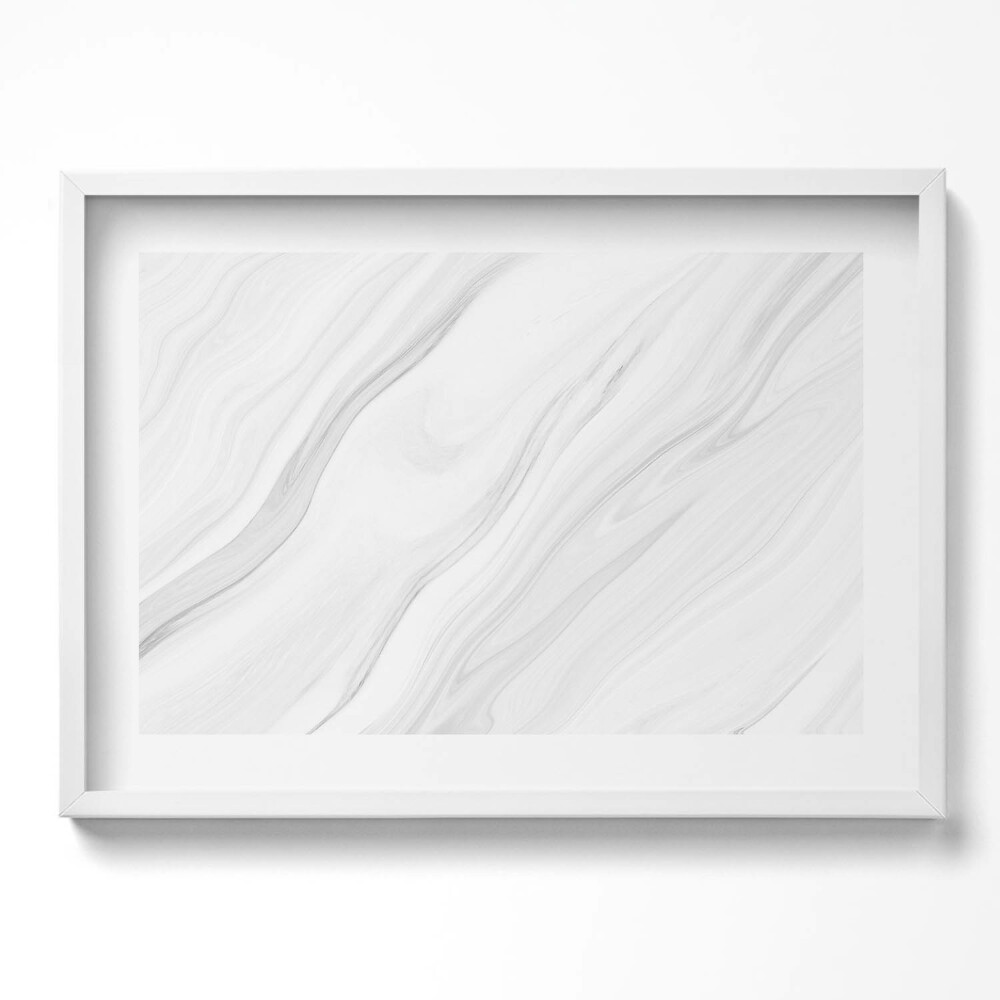 Obraz v rámu moderní Jemný mramor