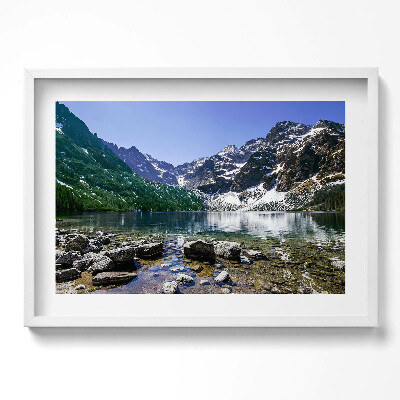 Obraz v rámu moderní Horské jezero - krajina