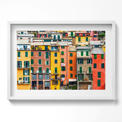 Obraz v rámu moderní Barevná architektura budov