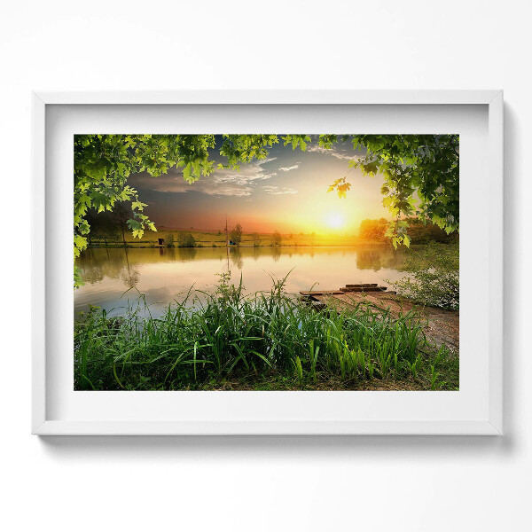 Obraz v rámu moderní Západ slunce, letní dny