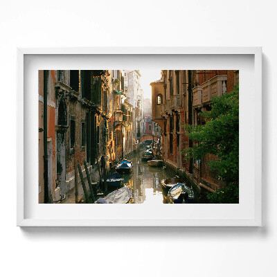 Obraz v rámu moderní Benátky romantismus Canal Grande