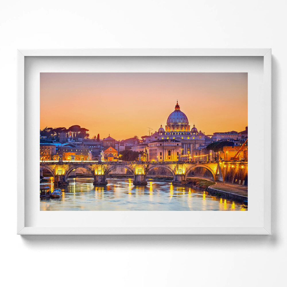 Obraz v rámu moderní Katedrála sv. Petra v Římě