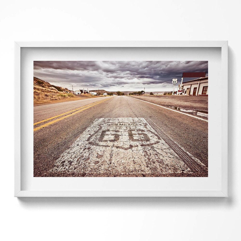 Obraz v rámu moderní Route 66 Americká státní silnice