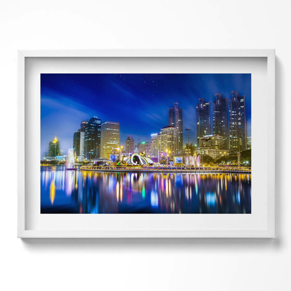 Obraz v rámu moderní Město plné barev