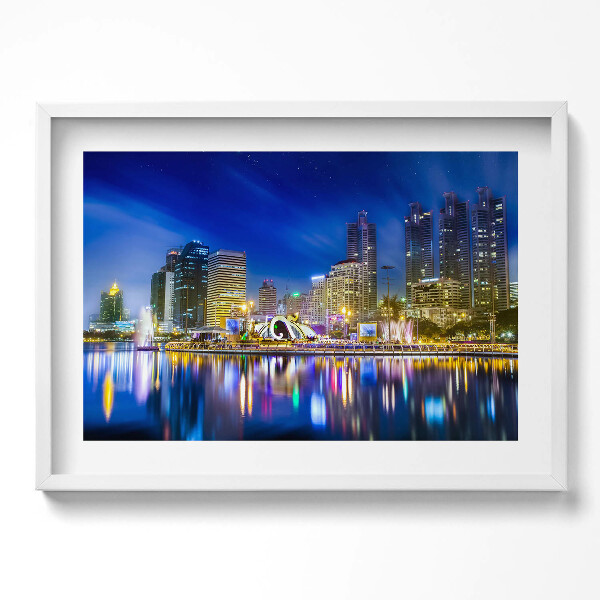 Obraz v rámu moderní Město plné barev