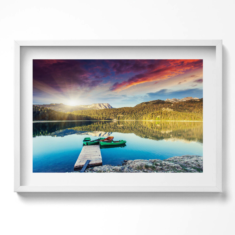 Obraz v rámu moderní Říční krajina