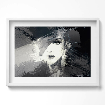 Obraz v rámu moderní Žena ve stylu akvarelu