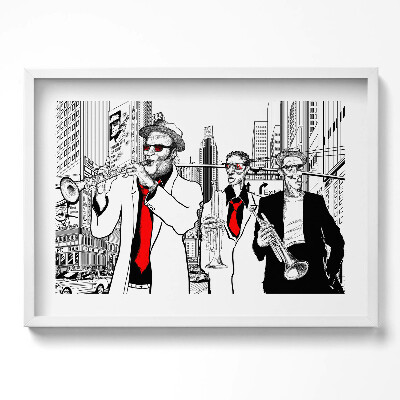 Obraz v rámu moderní Jazzová kapela