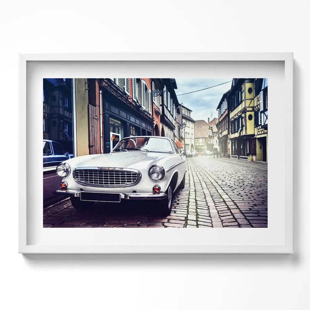 Obraz v rámu moderní Retro auto