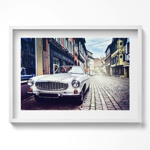 Obraz v rámu moderní Retro auto