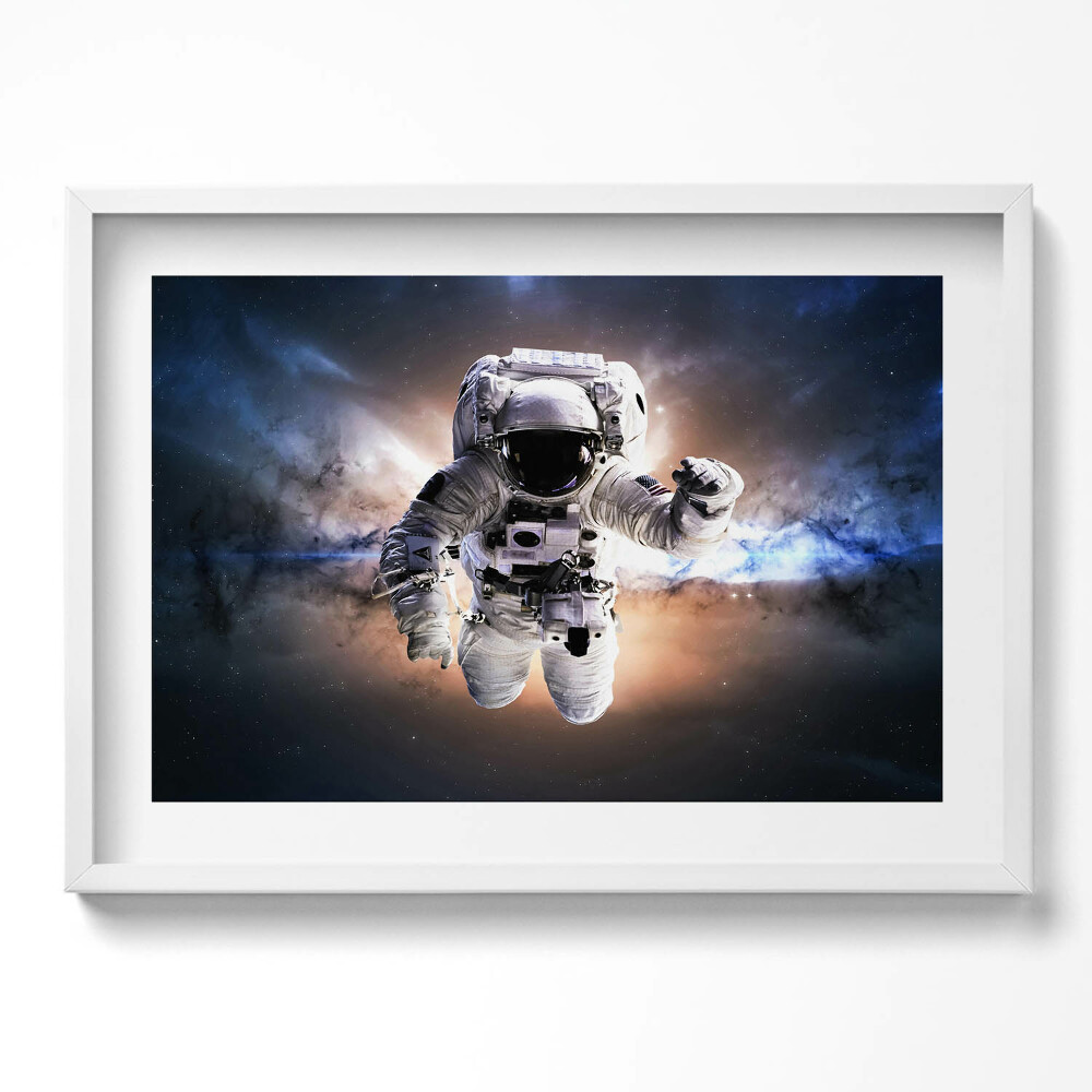 Obraz v rámu moderní Astronaut ve vesmíru