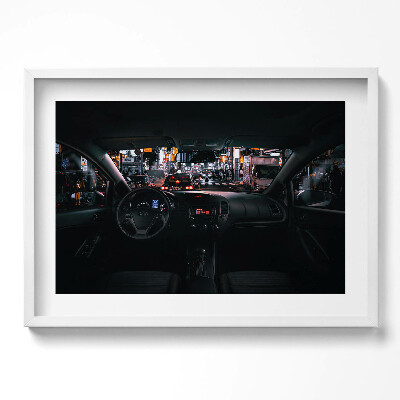 Obraz v rámu moderní Auto v Tokiu