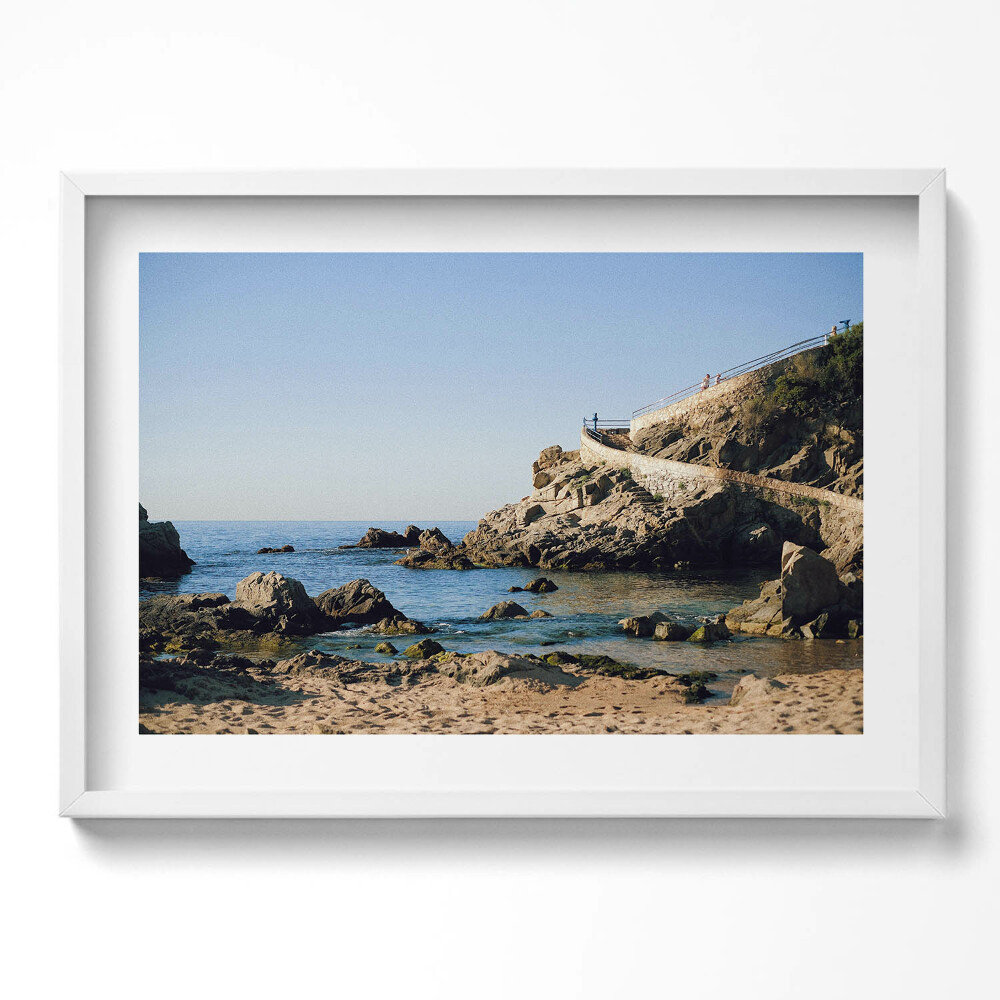 Obraz v rámu moderní Pláž na pobřeží Costa Brava