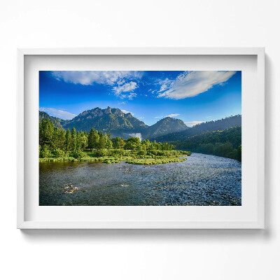 Obraz v rámu moderní Průhyb Dunajce v pohoří Pieniny