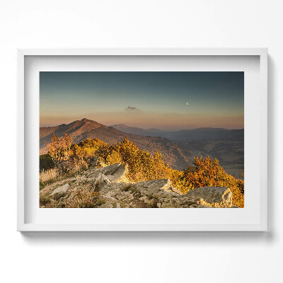 Obraz v rámu moderní Pohoří Bieszczady