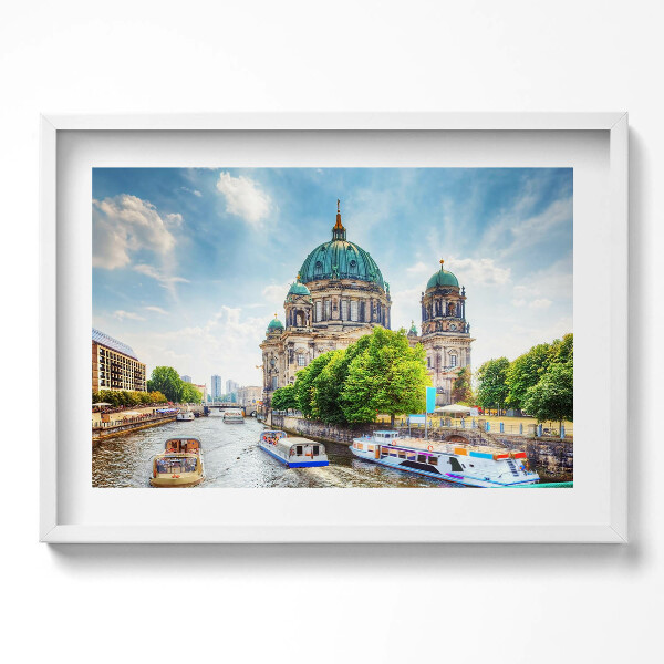 Obraz v rámu moderní Berlínská katedrála Německo