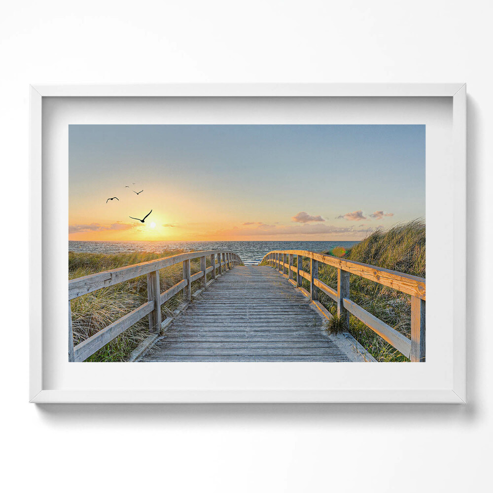 Obraz v rámu moderní Dovolená u moře v Německu