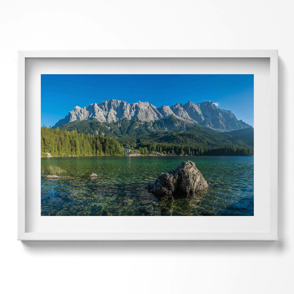 Obraz v rámu moderní Summit Zugspitze v Německu