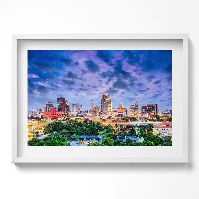 Obraz v rámu moderní Krajina města San Antonio