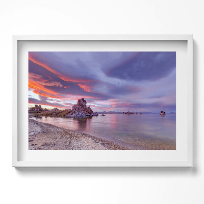 Obraz v rámu moderní Mono Lake California Východ slunce