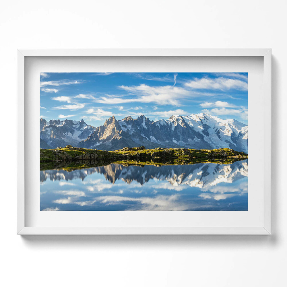 Obraz v rámu moderní Údolí Chamonix, Francouzské Alpy