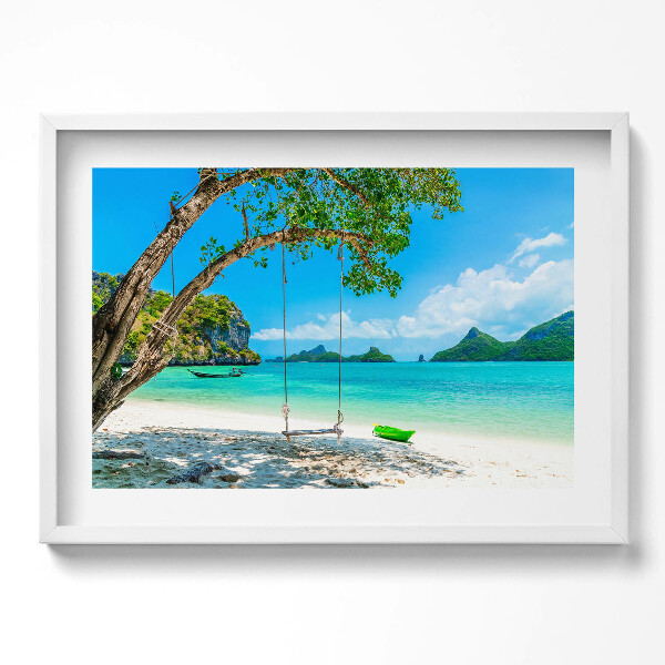 Obraz v rámu moderní Slunečný ostrov v Thajsku