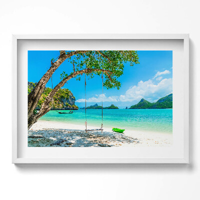 Obraz v rámu moderní Slunečný ostrov v Thajsku
