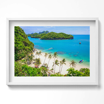 Obraz v rámu moderní Národní park Koh Samui Thajsko