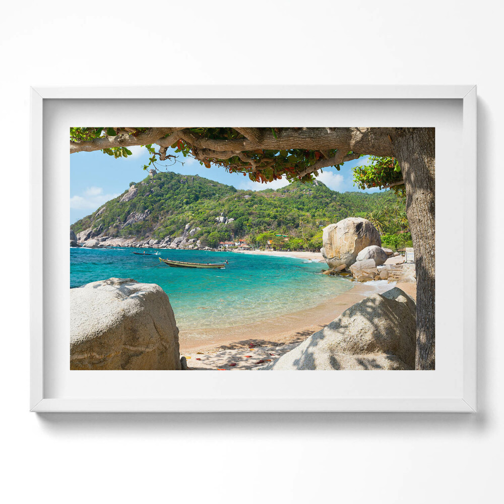 Obraz v rámu moderní Výhled na moře Koh Tao Thajsko