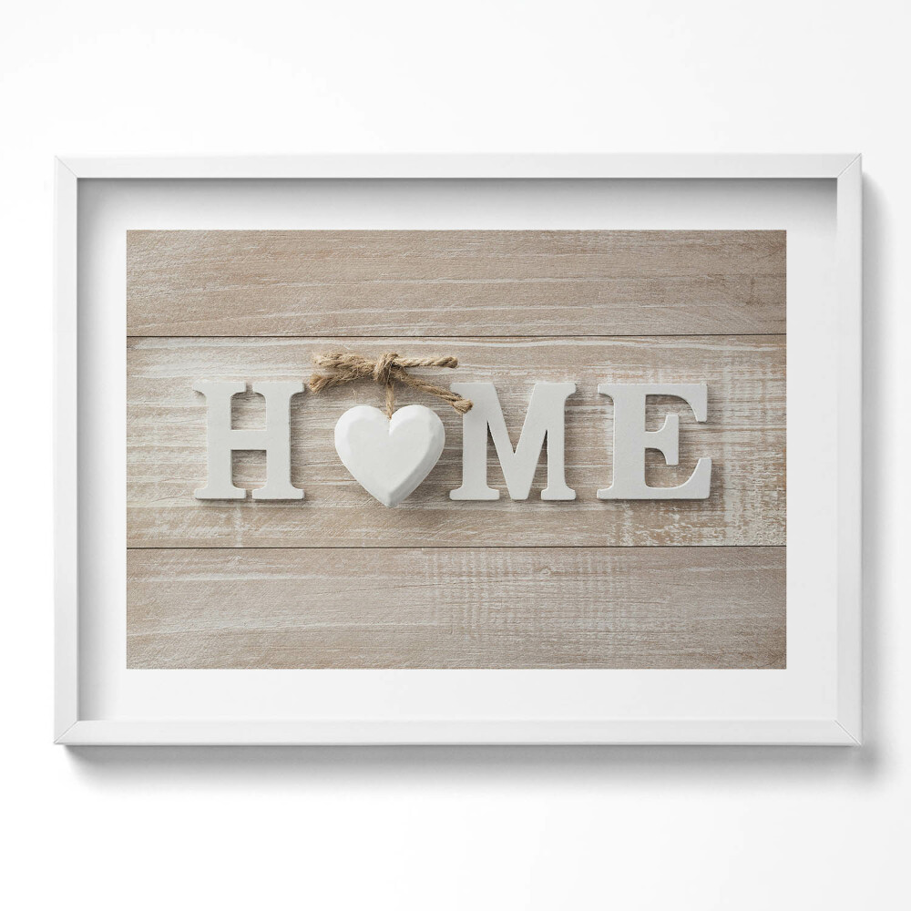 Obraz v rámu moderní Nápis domů