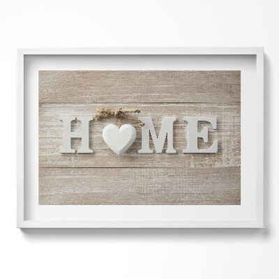 Obraz v rámu moderní Nápis domů