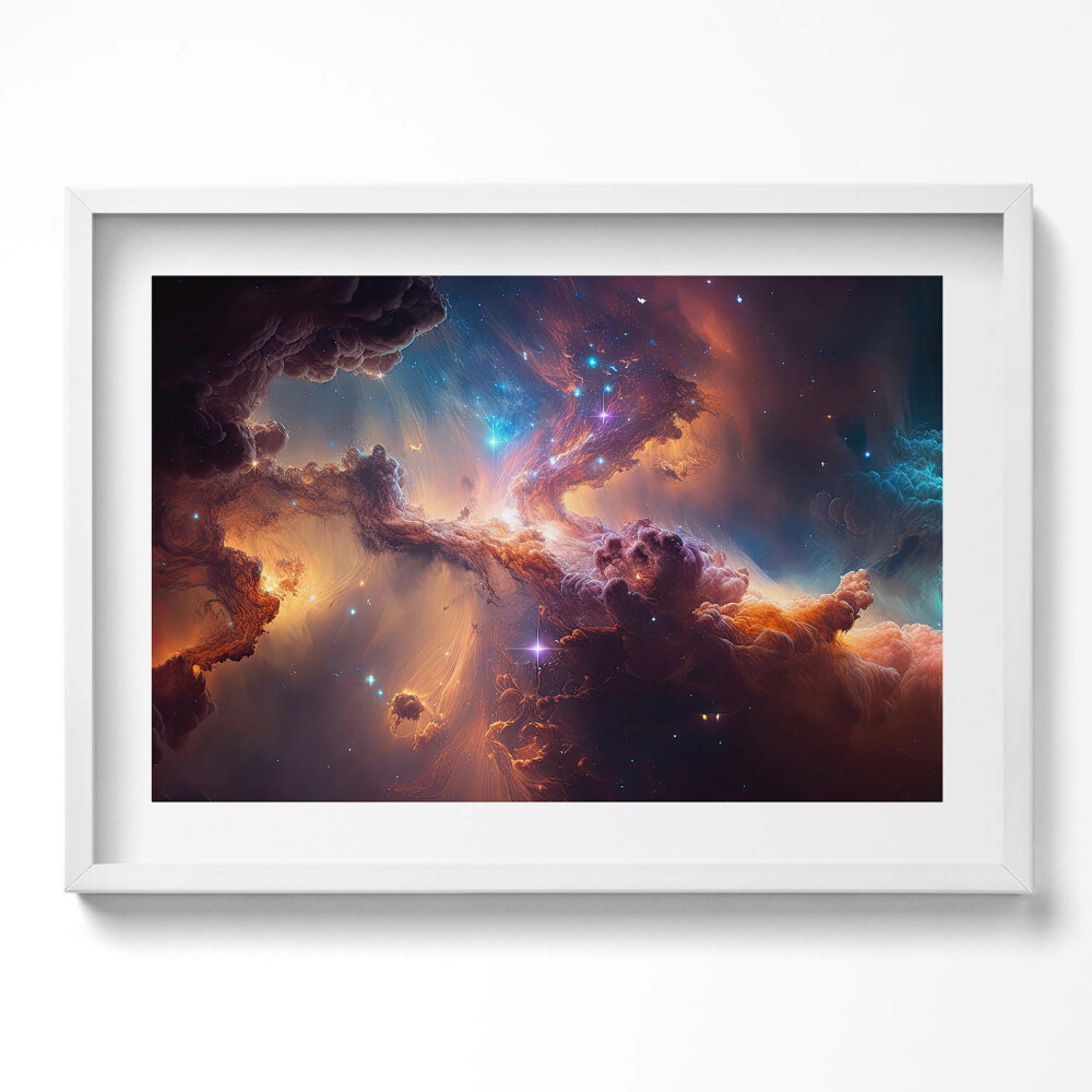 Obraz v rámu moderní Světové hvězdy kosmos
