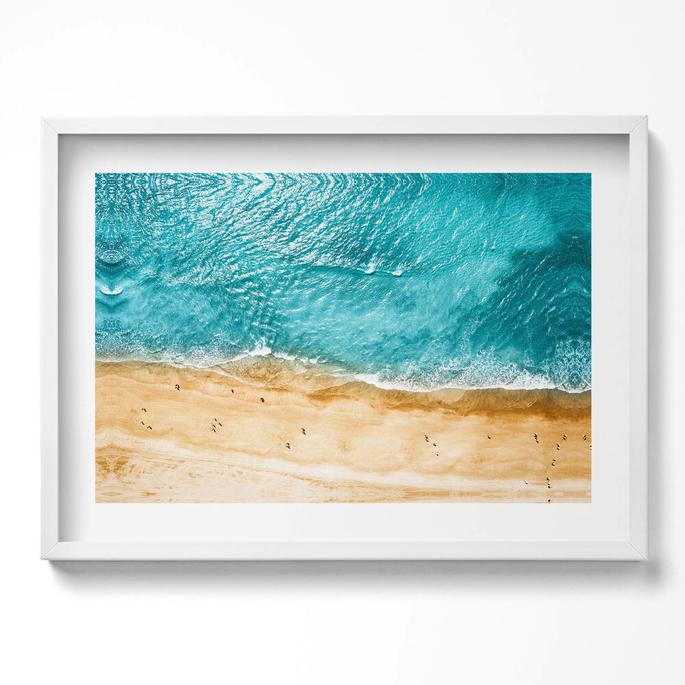 Obraz v rámu moderní Pláž pobřeží a moře