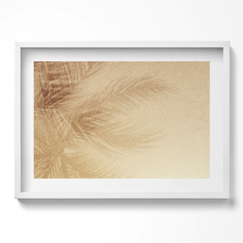 Obraz v rámu moderní Pláž písek dovolená