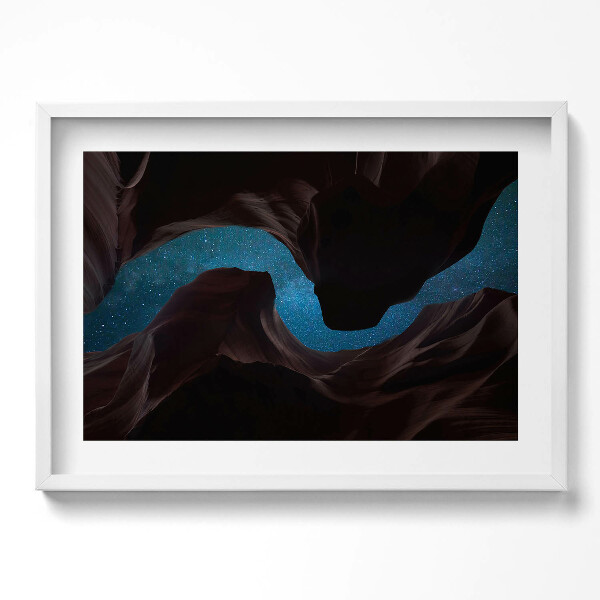 Obraz v rámu moderní Hvězdná obloha