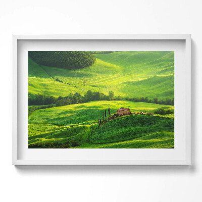 Obraz v rámu moderní Krásná přírodní krajina Itálie