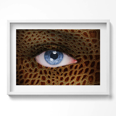 Obraz v rámu moderní Ženské kočičí oko a leopardí potisk