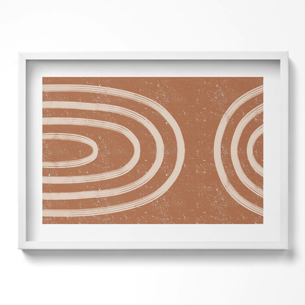 Obraz v rámu moderní Minimalistické umění v boho stylu