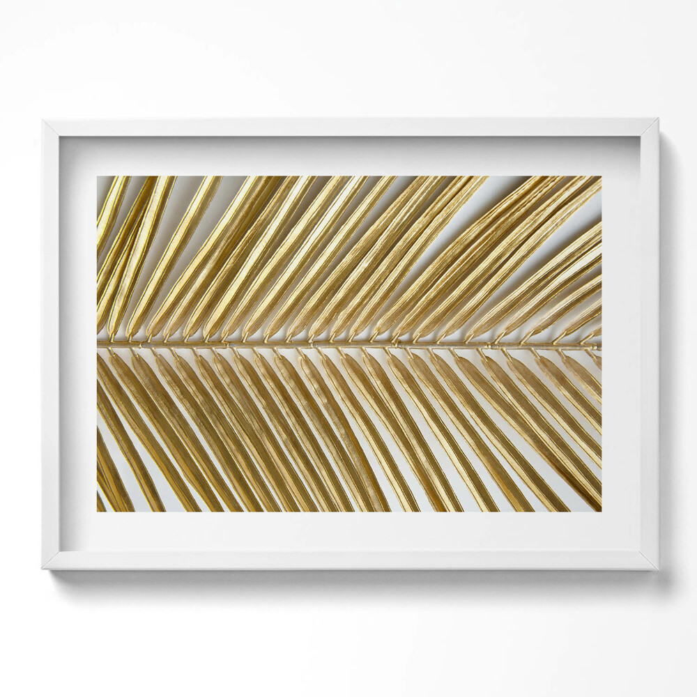 Obraz v rámu moderní Půvab zlatého lístku