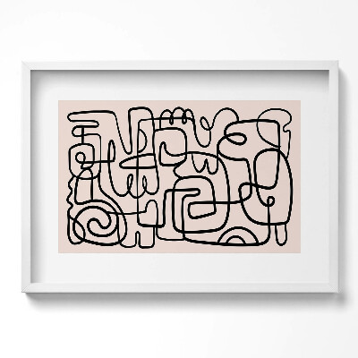 Obraz v rámu moderní Umění abstraktní tvary