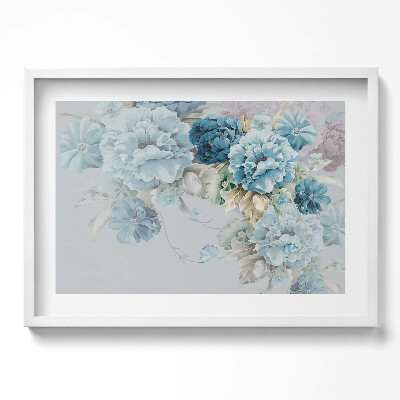 Obraz v rámu moderní Obraz jemných květů pivoňky