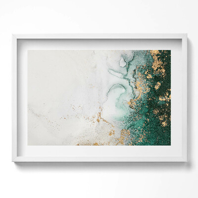 Obraz v rámu moderní Abstraktní kompozice se zlatem