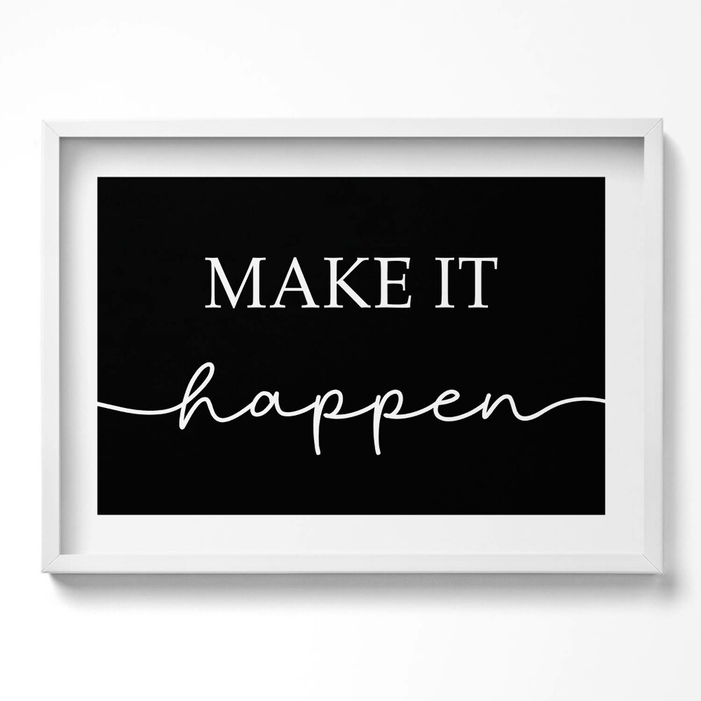 Obraz v rámu moderní Motivační nápis "Udělej to"