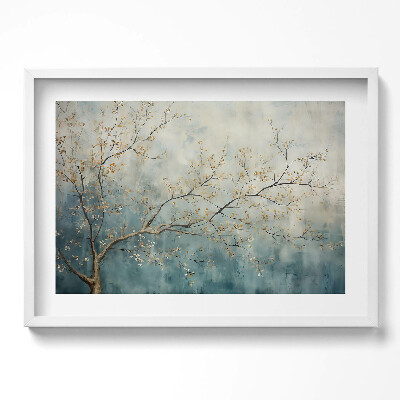 Obraz v rámu moderní Malované větve stromů