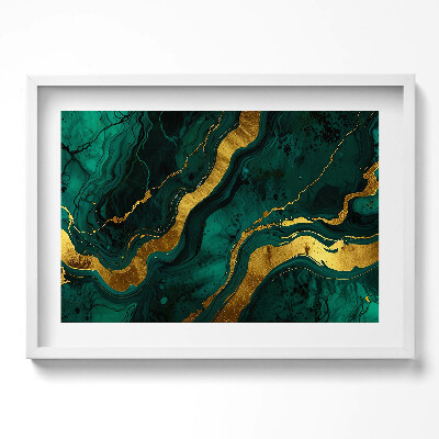 Obraz v rámu moderní Glamour textura se zlatem